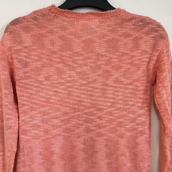 Pink Republic big girls light orange fringe trim pull over sweater - Picture 5 of 15